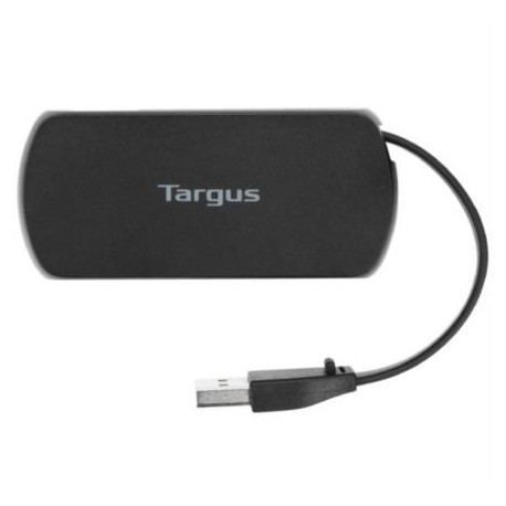 Concentrador USB Targus de 4 Puertos 2.0 Color Negro
